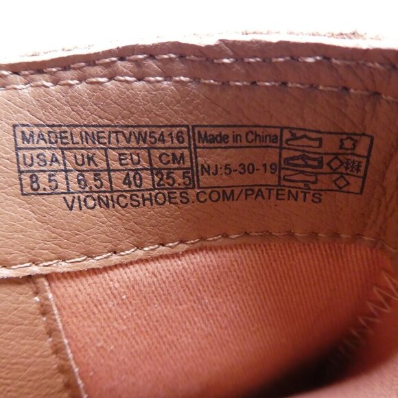 Vionic Madeline Brown Suede Boho Tassle Zipper Heeled Ankle Boots Womens 8.5 - Picture 13 of 13